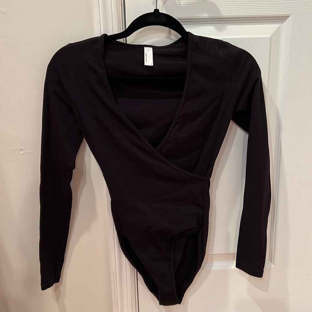 Black American Apparel bodysuit